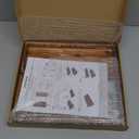 Demigo Acacia Bathroom Organizer Countertop 13.6 x 14 x 6.7 inches, 2-Tier Wood Counter Standing Rack, Countertop Storage Shelf for Organizing Bathroom Kitchen Office Desk Vanity Cosmetic Balcony (Brown)