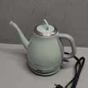 Anfilank Electric Gooseneck Kettle, 1L 1500WFast Boil, 100% Stainless Steel BPA Free Pour-Over Coffee & Tea Kettle, Water Boiler with Auto Shut & Boil-Dry Protectio, Green