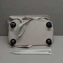 Slim Laundry Hamper with Lid and Wheels, Small Rolling Laundry Basket with Handle for Small Spaces, Tall Dirty Clothes Hampers for Dorm, Bathroom and Bedroom, 55L, Grey