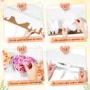 Saypacck 8 Pieces Mother's Day Flower Mom Boxes for Arrangements Empty Mom Letter Shaped Gift Boxes for Floral Treat Chocolate Strawberry Packaging DIY Craft(White)