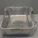 Stainless Steel Litter Box, Metal Cat Litter Box with High Sided for Medium and Small Cats, Kitty Litter Boxes, Non-Stick, Easy to Clean, Sturdy and Durable Cat Toilet (17.52" L x 13.6" W x 6" H)