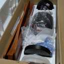 Ceiling Fans with Lights and Remote 52 Inch, Flush Mount, 3 Wood Blades, DC Motor, Timer, Dimmable, Indoor Outdoor Modern Low Profile LED Ceiling Fan for Bedroom, Living Room, Kitchen, Patio, Dark Walnut 