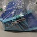 Chicken Dust Bath Tub, Foldable 33" Chicken Bath Dust PVC Pet Sand Bath Pool for Chickens, Ducks, Cats, Dogs, Quails for Farms, Chicken Coops Lime (Blue)