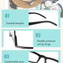 Yexiya 50 Pack Reading Glasses Bulk for Men Women Frame Eyeglasses with Spring Hinge Traditional Readers for Office Home (EXP 02/05/29) +3.00