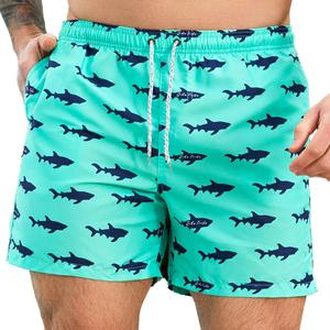 Men's Quick Dry Swim Trunks - Beach Vacation Essentials Board Shorts (Medium, W6621)