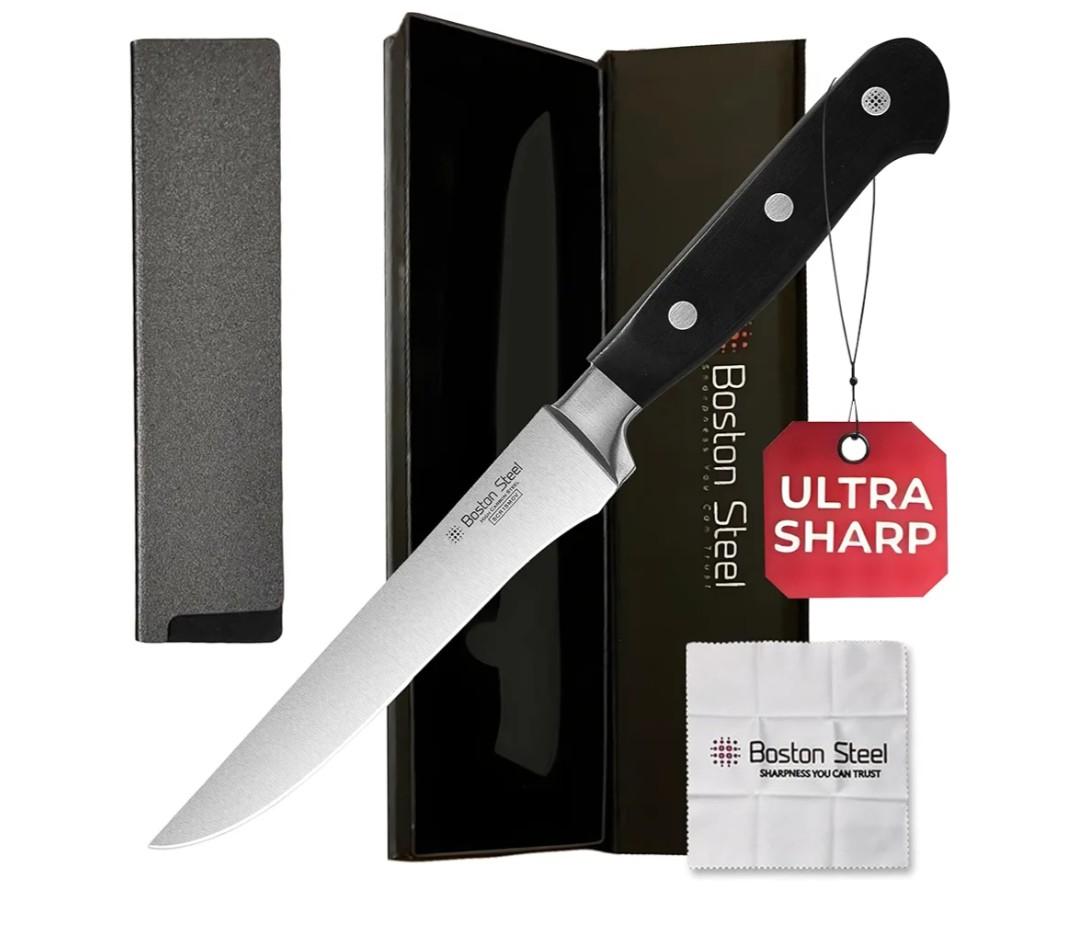 Boning Knife 6 Inch – Ultra Sharp High Carbon Stainless Steel Kitchen Knife with Comfortable Grip, Ergonomic Handle, Gifts for Women and Men, Premium Cooking Knife with Gift Box