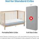 Mini Crib Mattress 38x24x4, Tencel-Lyocell Washable Cover, Dual-Sided Cooling Gel Foam for Infants & Toddlers, CertiPUR-US Certified