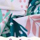 2 x Toddler Girls One Piece Swimsuits Little Girl Bathing Suit for Kids Crisscross Girls' Swimwear Floral Cute Hawaii Swimsuit 3-4T with Ruffle Skirt Light Cyan
