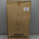 FDW Manikin 60-67Height Adjustable Female Dress Model Display Torso Body Tripod Stand Clothing Forms (Black, 60-67 Inches)