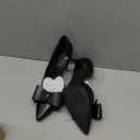 Womens Bow Heels Closed Pointed Toe Dress Shoes Stiletto Slip on Wedding Pumps 9