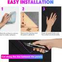 18 Pack Self-Adhesive Acoustic Panels, 12"x 12"x 0.4" Sound Absorbing Panels, High Density Square Sound Proof Noise Dampening Panels for Walls Home Studio Office, Triangle Cutting Style, Black