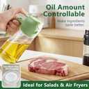 Oil Sprayer for Cooking, 2-in-1 Oil Mister & Dispenser Bottle for Air Fryer, Salad, BBQ, Kitchen Gadgets Accessories, 2 Pack