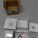 Smart Ring for Women Men, Health Tracker with Heart Rate/Blood Oxygen/Blood Pressure/Sleep Monitor/Step Counting, IP68 Waterproof Fitness Ring, No App Fees (Silver, 8#)