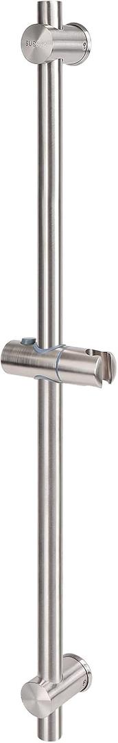 NearMoon Slide Bar with Height/Angle Adjustable Handheld Shower Holder, Bathroom SUS 304 Stainless Steel Head Holder for Bath (Screw Mounted, Brushed Nickel)