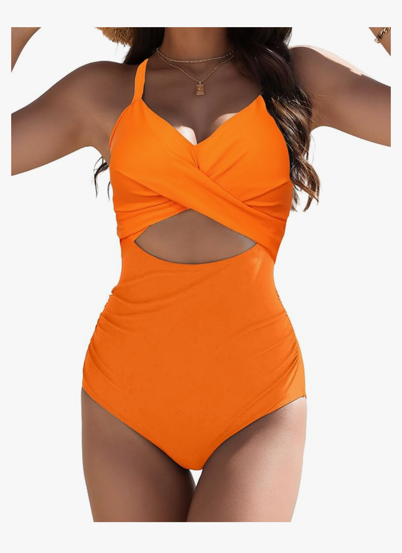 Buauty Women's One Piece Swimsuit Tummy Control Bathing Suits Sexy Cutout Swimwear Full Coverage Swim Suits for Women 2025
, Size -XL