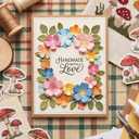2PCS 3D Rose Flower Metal Die Cuts, Wedding Flower Cutting Dies | Die Cuts for Card Making, Decorative Leaves Metal Cut Stencils for DIY Scrapbooking Crafts Photos Album Embossing Paper