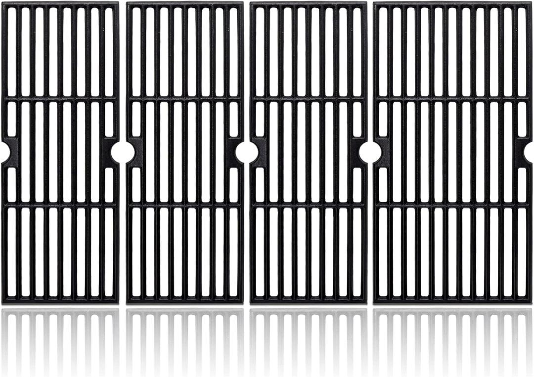 Adviace 18 Inch Cast Iron Grill Grates for Charbroil Performance 463243518, 463275517, 463243519, 463274619, 463274419, 463275717, 463274819. Cooking Grid Grates for Char-Broil Grill Replacement Parts