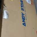 ANDY STAR Chrome Bathroom Mirror, 24x36 Inch Polished Chrome Rectangle Mirror, Scalloped Bathroom Mirror with Stainless Steel Metal Frame, Thin Frame Deep 1