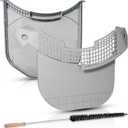 Dryer Lint Filter Screen And Lint Trap Cover Housing Replaces For LG DLEX3900B DLEX3370W DLEX3570V DLEX3470V DLEX3250W DLEX3370V DLEX3360V DLEX3360W DLEX3370R DLEX3371W DLEX3360R DLEX3885W DLEX3570W