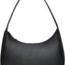 BAIKELI Crescent Shoulder Bags for Women Small Shoulder Purse Handbag Retro Classic Clutch Hobo Tote Bag Underarm Purse (Black)