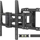 USX STAR UL Listed Full Motion TV Wall Mount Bracket for Most 37-90 inch TVs, Swivel Tilt Extension Level TV Mount, Max VESA 600x400mm, Holds up to 132lbs & 16" Wood Studs with Hole Drilling Template