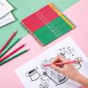 Tenceur 72 Pcs Green and Pink Witch Party Favors Bulk Birthday Decorations Pencils Gifts Funny Pink and Green Christmas Themed Party Supplies for Kids Student Gift School Supplies