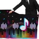 Gatherfun Music Party Disposable Tablecloth, Plastic Table Cover for Music Themed Birthday Party, 3 PCS, 54x108