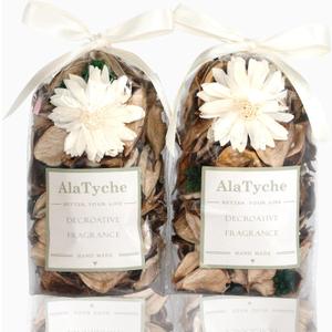 Spring Potpourri Bags,Vanilla Scented Potpourri Bowl Fillers,Dried Flowers,Home Fragrance Sachet of Petal, Vase Decor (White Caramel)-Mini