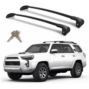 330LBS T-Slot Roof Rack Cross Bars Compatible with Toyota 4 Runner2010-2024 | Lockable Aluminum Crossbars, Anti-Theft Rooftop Cargo Carrier for Bike, Kayak, Ski, Cargo Box & Luggage