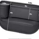 Anti-Drop Car Seat Gap Filler Organizer, Premium Leather Console Organizer, Easy Access to Phone/Keys, Universal Fit for Car SUV Truck Multi-Purpose Essentials Organizer (2PCS)