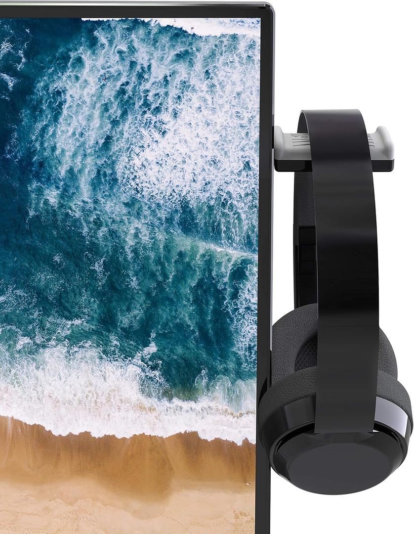 TotalMount Monitor Stand for Headphones and Headsets (Premium-Grade Holder Saves Desk Space and Protects Headphones)