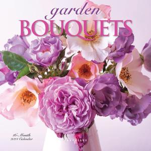 Graphique 2024 Garden Bouquets Mini Wall Calendar | 7 x 7 | Thick Paper | Home & Office Organizer | Large Monthly Grid | 3 Languages & Marked Holidays | 4 Month Preview Page for 2025