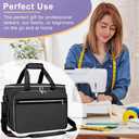 Anitor Sewing Machine Carrying Case with Removable Bottom Padding, Sewing Machine Bag Fits Most Standard Sewing Machines and Storage Sewing Accessories, for Singer, Brother, Janome, Black(Bag Only)
