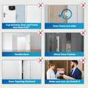 Dwell+Good Door Locks (2-Pack) - Easy To Install Aluminum Home Security Door Locks for Front Door - Child Proof Door Lock for Kids Safety- Withstand 800 lbs of Force & Tamper Proof Top Door Lock Latch