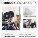 SYYANKK Black Woman Wall Art African American Women Canvas Wall Decor Black Girl Poster Fashion Female Wall Art Feminine Abstract Pictures Boho Prints for Bedroom Bathroom 16x24x3 Inch Ready to Hang