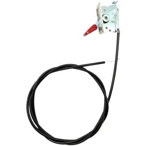 GardenP+ 72 Inches Universal Throttle Cable Suitable for Most lawnmowers, Standard-Sized Snow blowers; Metal Lever and Fixing Plate; with Plastic-Coated Outer Sheath, Featuring a Solid Wire Inner.