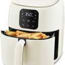 DASH Tasti-Crisp Ceramic Air Fryer Oven, 2.6 Qt., Cream  Compact Air Fryer for Healthier Food in Minutes, Ceramic Nonstick Surface, Ideal for Small Spaces - Auto Shut Off, Digital, 1000-Watt