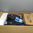 Nilight Headlight and Taillight Assembly Combo Compatible with 2009 2010 2011 2012 2013 2014 2015 2016 2017 2018 Dodge Ram for Quad Models Black Housing Amber Reflector with Dark Red Tail Light