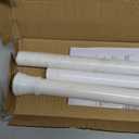 Zenna Home Tension Shower Curtain Rod, No Drill Adjustable Tension Curtain Rod for Bathroom, Rust Resistant, Easy Install Expandable Shower Curtain Rods, 26 to 76 Inches, White