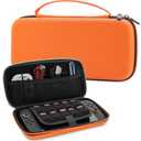 FANPL Orange Case for Nintendo Switch 2 (2025) Accessories, Portable Hard Travel Cover with 10 Game Card Slots