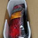 Boine Tail Light Compatible With 1999-2002 Chevy Silverado 1500 2500 3500 1999-2006 GMC Sierra 1500 2500 3500 Driver and Passenger Side Black Border Rear Light Brake Lamps Automotive Replacement Parts