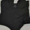 REORIA Butsmooth Women's Trendy Sexy Criss Cross Halter Neck Sleeveless Thong Bodysuits Tops Clubwear (Large, Black)