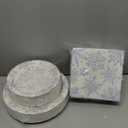 Homlouue 200 PCS Christmas Paper Plates and Napkins Sets, Snowflake Paper Plates and Napkins Disposable, Heavy Duty Christmas Plate Disposable, Silver Snowflake Holiday Plate Napkin, Serve 50 Guests