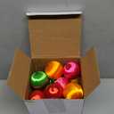 Syhood 24 Pcs 2.36 Inch Christmas Satin Balls Ornaments DIY Craft Foam Silk Christmas Ball Ornaments DIY Multicolor Yarn Xmas Tree Hanging Decoration for Xmas Tree Party Holiday Supplies