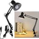 Acrobat Tertial Table Lamp 360° Motion Clamp Desk Lamp with Black Bulb