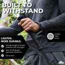 Cascade Mountain Tech Trekking Poles - Carbon Fiber Walking or Hiking Sticks with Quick Adjustable Locks, One Size