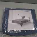 YnM Exclusive Cooling Weighted Blanket Rayon, Bed Blanket for One Person of 140lbs, Ideal for Queen/King Bed (60x80 Inches, 15 Pounds, Blue Grey)