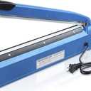Impulse Heat Sealer Poly Bag Heat Sealer Sealing Machine Heat Seal Closer for Plastic Bags PE PP Bags with Extra Repair Kit (8 inch)