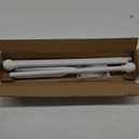 White Curtain Rods for Windows 28 to 48 Inch, 5/8" Diameter Heavy Duty Metal Splicing Adjustable Small Curtain Rod With Bracket(2.3-4 Feet)