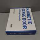 HOMWMPA Magnetic Thermal Insulated Door Curtain Fits Door Size 36" x 82", Curtain Size 38" x 83", Thicker Layered Fabric Insulated Door Cover, Keep Warm Winter & Cool Summer, Dark Grey Fabric